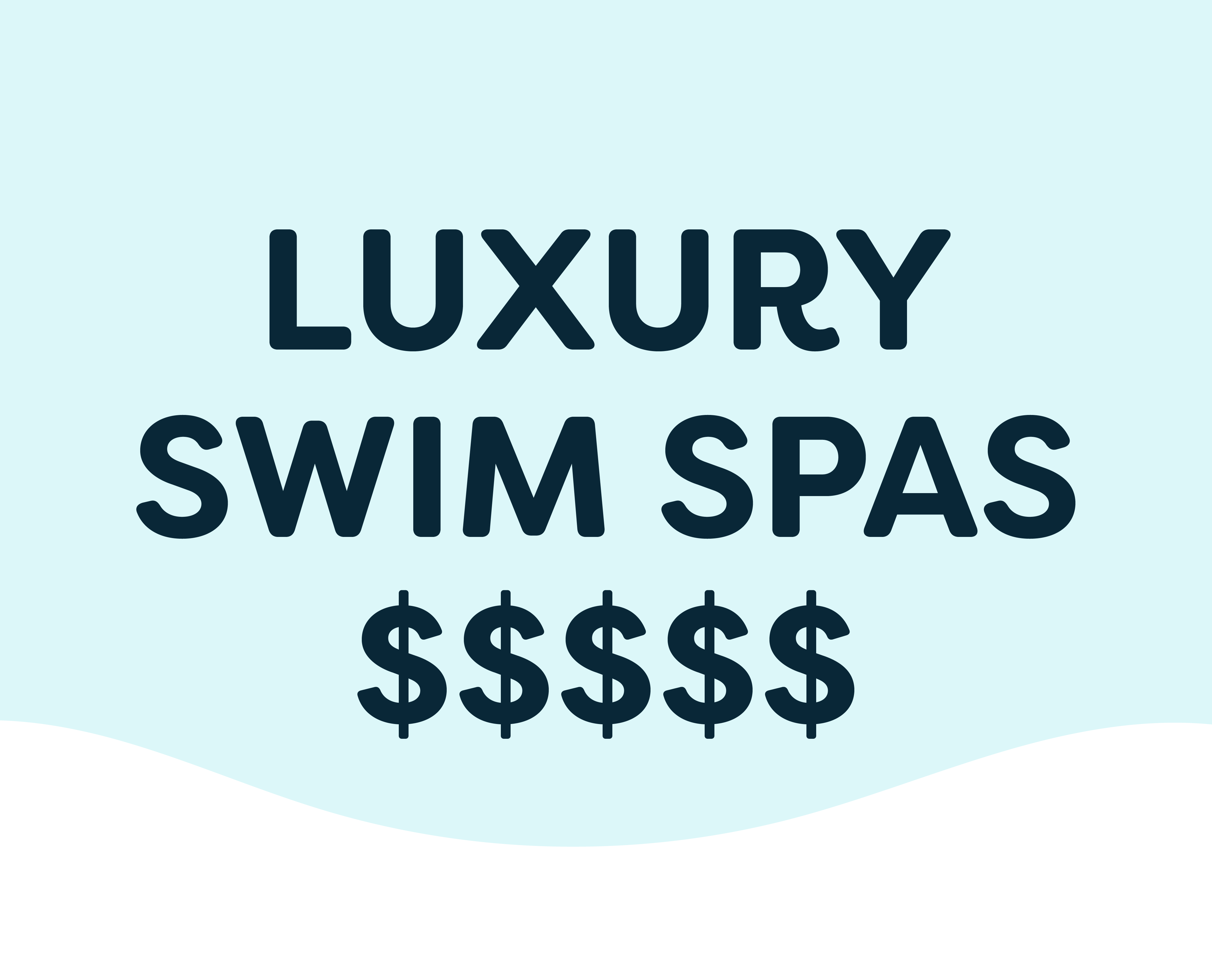 Luxury Swim Spas - $$$$$