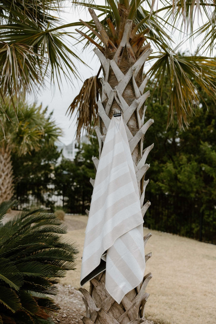Nomadix Original Towel: Cabana Stripe Beige
