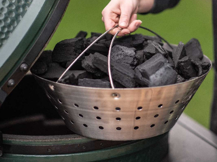 Big Green Egg Stainless Steel Fire Bowl (Medium) - Leisure Time Inc.