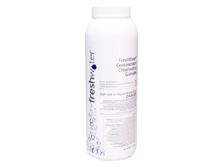 FreshWater Concentrated Chlorinating Granules - 2 lb. - Leisure Time Inc. Shop