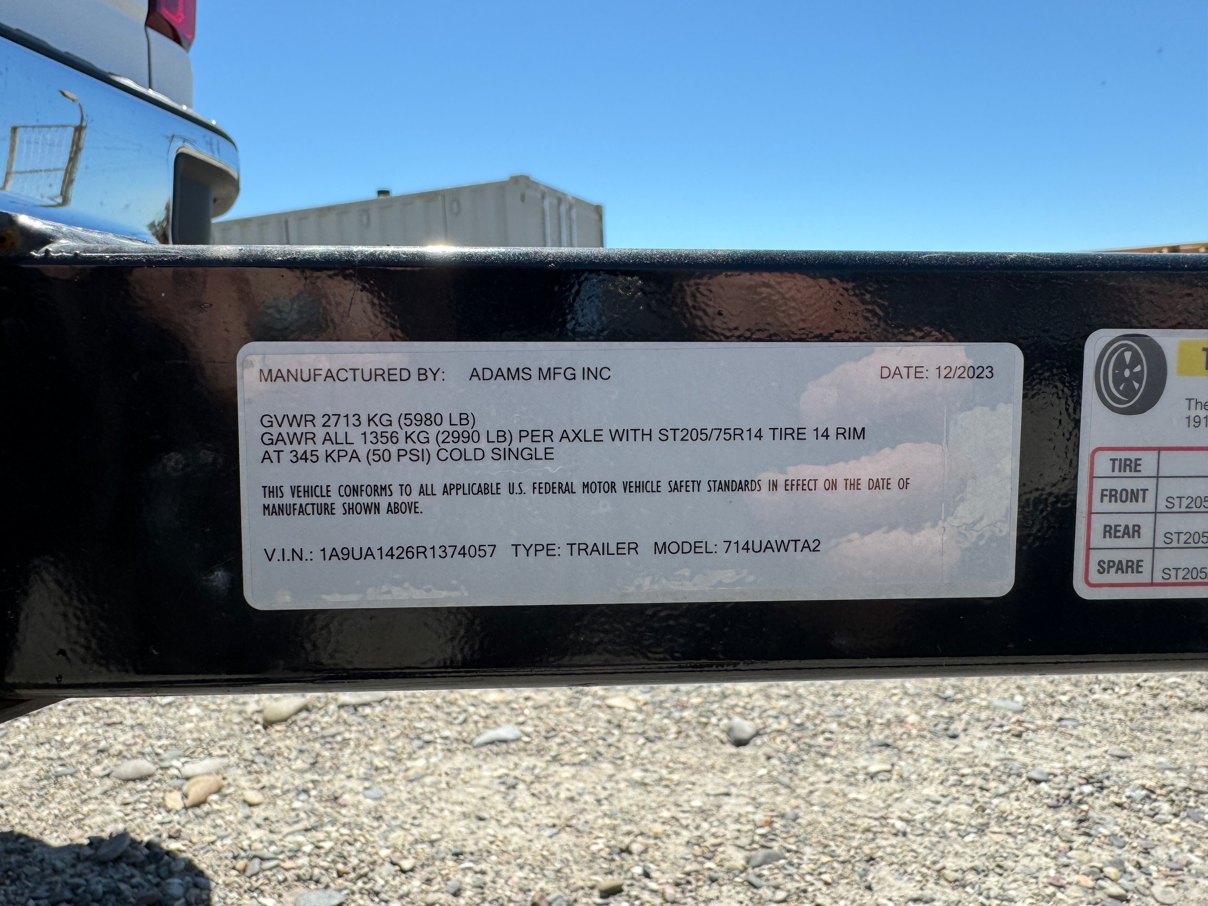 Adams Utility Trailer