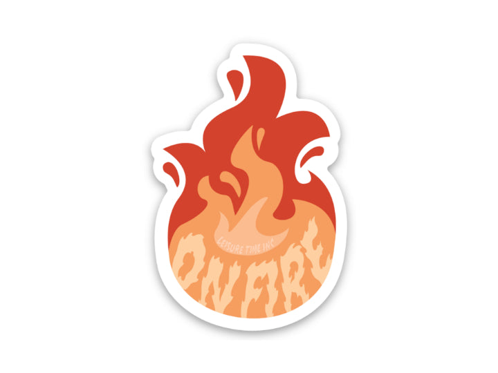 On Fire Sticker