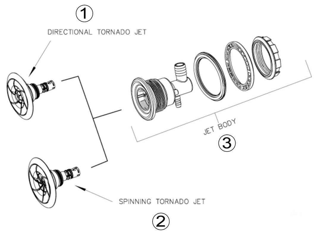 Hot Spring Standard Directional Jet 5" 78903 - Leisure Time Inc.