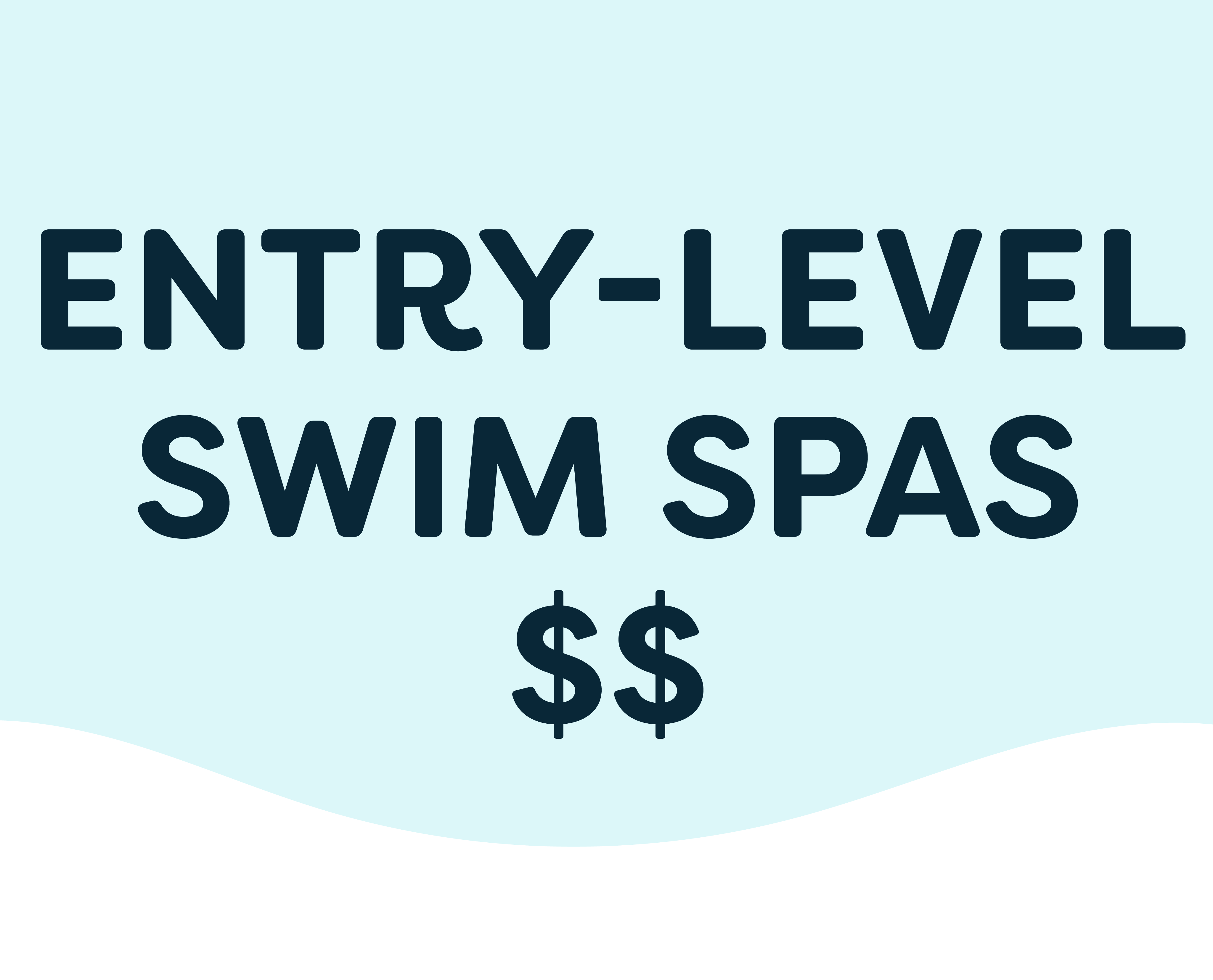 Entry-Level Swim Spas - $$