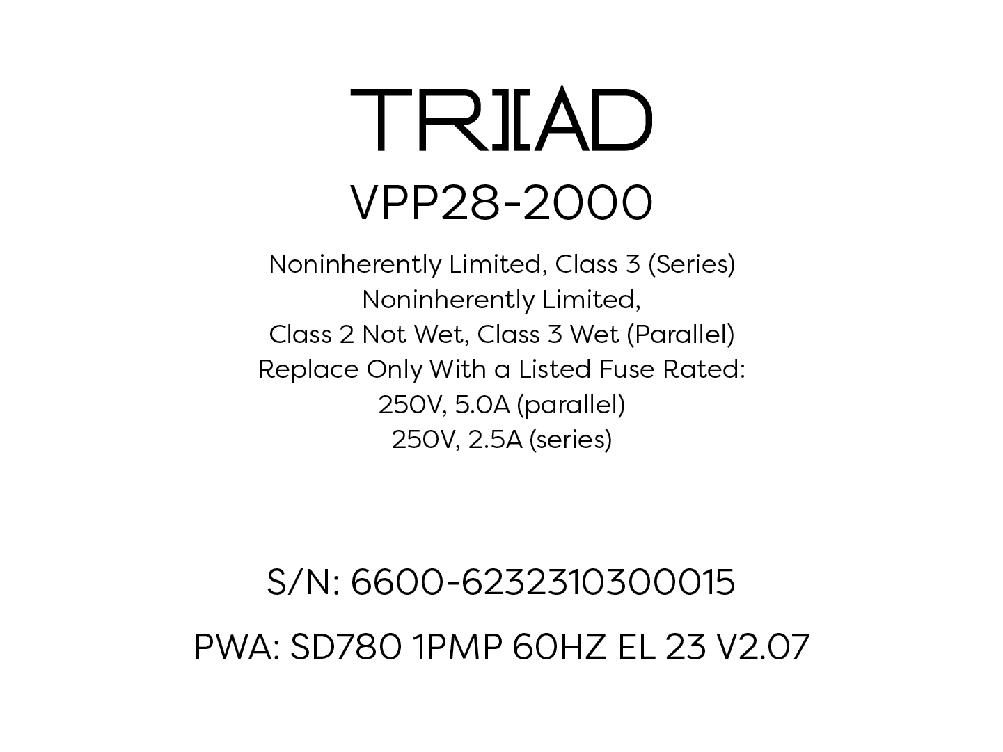 Sundance® Spas 6600-623 PWA Control Board 1 Pump 780 Series