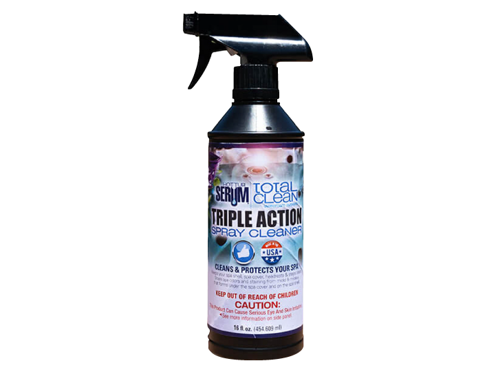 Hot Tub SERUM 16 fl oz Triple Action Spray Cleaner - Leisure Time Inc.